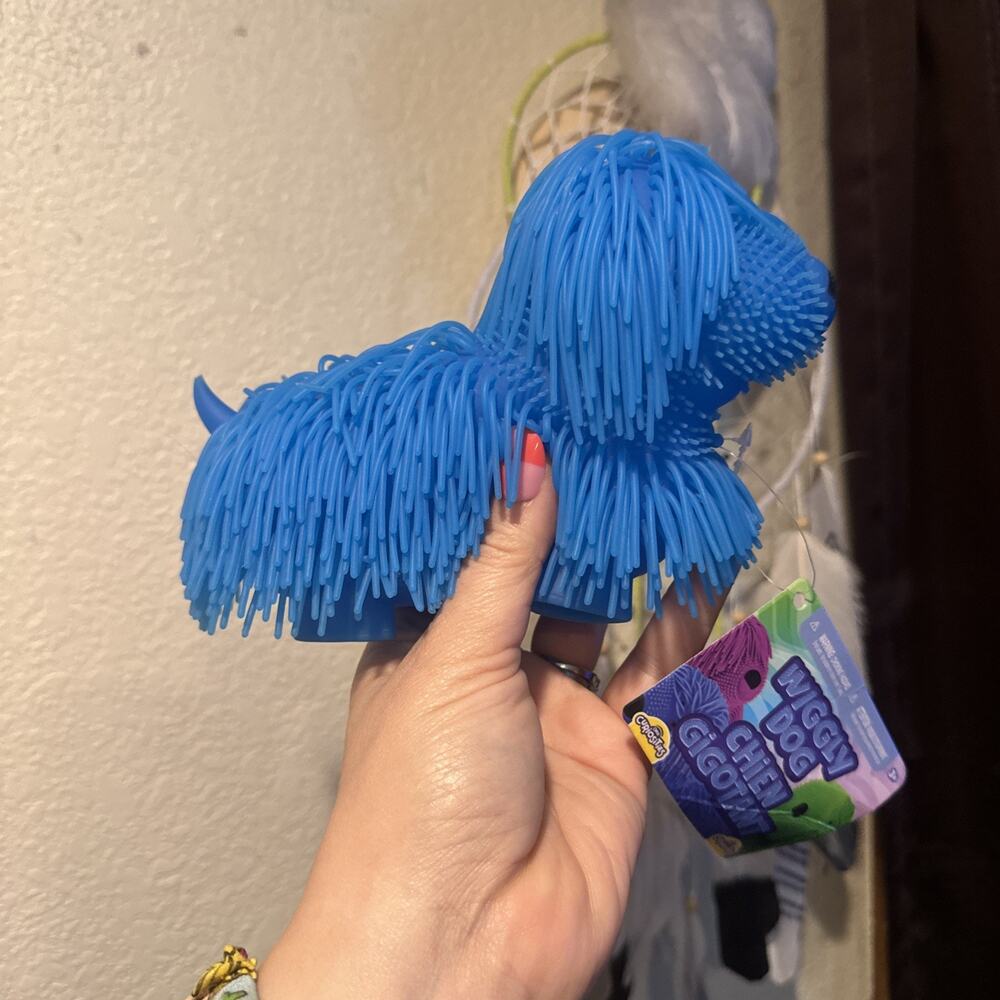 Orb Wiggly Dog Blue Squishy Toy
